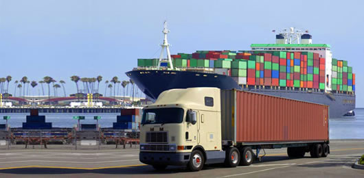 Vận tải đường bộ bằng xe container